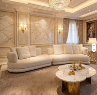 Canapé d'angle en tissu moderne de Foshan, ensemble de canapés en forme de L, meubles en dropshipping Alibaba