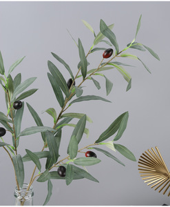 Hoja de Olivo Artificial de Alta Simulación, Flor Decorativa Ligera, Duradera <span class=keywords><strong>y</strong></span> Ecológica, Decoración de Plantas Verdes para Interiores <span class=keywords><strong>y</strong></span> Bodas - Product Image 3