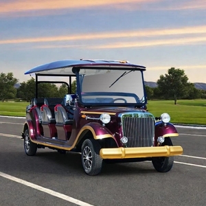 Carro de Golf Vintage Verde para Turismo con Faros LED, Batería de Plomo-Ácido, 8 Asientos para Hotel y Uso, Carro de Golf para 6 Personas - Product Image 4