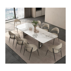 Nuevo Panel de <span class=keywords><strong>roca</strong></span> de alta calidad de estilo nórdico de mármol, mesa de comedor grande, muebles de cocina y restaurante para comedor y baño - Product Image 1