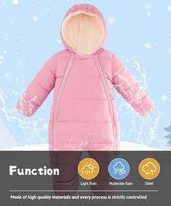 Traje de nieve impermeable para niños de protección térmica Mono de una pieza con capucha a prueba de viento para niños para deportes de invierno - Product Image 2