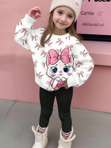 <span class=keywords><strong>Leggings</strong></span> Casual e felpe da ragazza personalizzate per ragazze. Felpe stampate per 4-7 anni, adatte per attività all'aperto. - Product Image 3