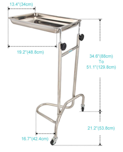รถเข็นโรงพยาบาลทำจากสแตนเลสรถเข็นสำหรับโรงพยาบาลทนทาน - Product Image 6