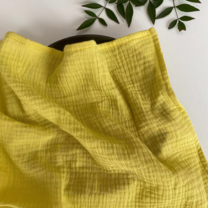 Serviettes en <span class=keywords><strong>gaze</strong></span> <span class=keywords><strong>double</strong></span> couche 100% coton Serviettes en coton gaufré pour hôtel mariage événement Style nordique Serviette en <span class=keywords><strong>gaze</strong></span> colorée faite à la main - Product Image 1