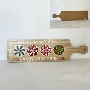 Ornement de table de Noël vintage en MDF imprimé UV en forme de rouleau à pâtisserie, fait main, respectueux de l'environnement, pour décorations festives - Product Image 6