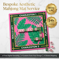 Tuiles de Mahjong Américain Portables en Acrylique Double Couche, Assortiment de Couleurs, Jeu de Société Manuel d'Extérieur pour Divertissement