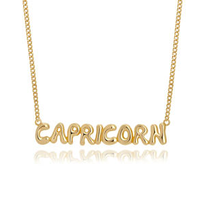 Trendy Sterbord Sieraden 18K Goud Pvd Roestvrij Staal Stereoscopische Dierenriem Hanger Ketting Voor Geschenken - Product Image 6