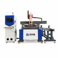 Routeur CNC à bois 3 axes avec dispositif rotatif et ATC pour la sculpture 3D de bois massif, de pieds de table et de chaise, et de pièces en bois rondes