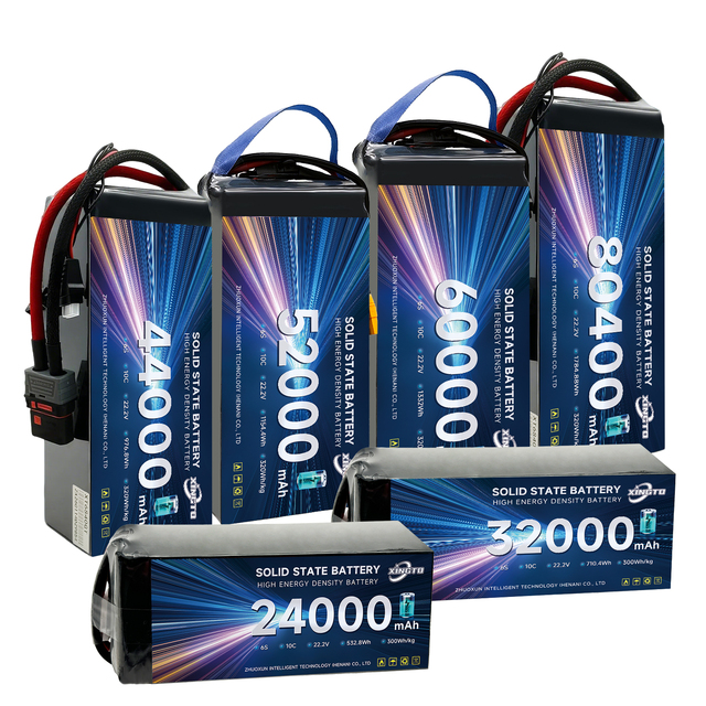 6S-24S 12Ah-85Ah 350/400/450/500Wh/kg Long Endurance Industrial Logistics UAV Drone Semi Solid State Battery
