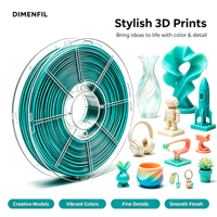 DIMENFIL Filament PLA Pro Mat 1KG 17,5mm Alimentation Fluide Universelle pour Imprimantes FDM de Bureau 200°C