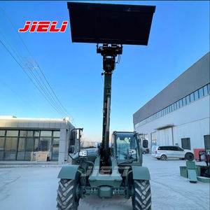 Manipulador telescópico de dirección 4WD, cargador de pluma telescópico, carretilla elevadora telescópica de servicio pesado de 3 toneladas a la venta - Product Image 4