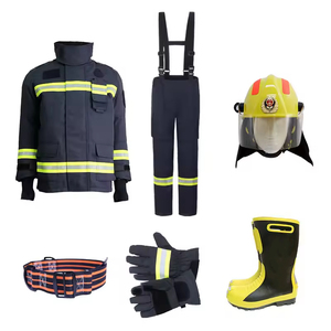 Combinaison de pompier ignifuge EN469 en gros – Veste et pantalon 4 couches, tenue de travail anti-feu pour la formation industrielle, service OEM - Product Image 4