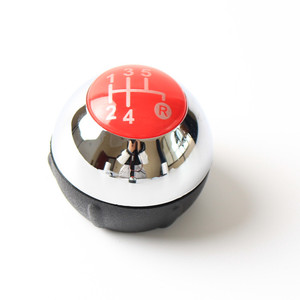 Pommeau de levier de vitesse de voiture rouge miroir 6 vitesses Fiat en alliage d'aluminium design ergonomique - Product Image 2