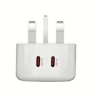 40W UK <b>Plug</b> PD Charger Dual Type-C Phone Charger 20W <b>USB</b> C Wall Charger for Mobile Phone - Product Image 2