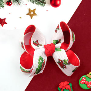 3 इंच का शीतकालीन कार्टून चरित्र बाल धनुष क्रिसमस लड़कियों के लिए लड़कियों के बच्चों के लिए बालों के बाल क्लिप - Product Image 4