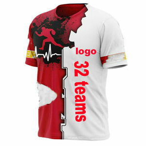 Nuovo arrivo vendita calda Plus Size squadra di Football americano 3D stampa digitale da uomo girocollo a maniche corte t-shirt N & F & L - Product Image 2
