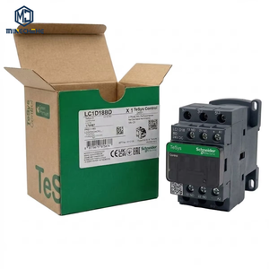 Contacteur LC1D18BD LC1D09BD, bobine 24V CC, 690V 50/60Hz, montage sur rail DIN pour commutation de puissance en automatisation industrielle - Product Image 1
