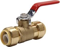 Robinet à bille manuel à raccordement rapide de 1/2 pouce à passage plein |   Clip de déconnexion eau chaude/froide en laiton certifié UPC rouge bleu 200 PSI