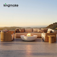Luxuriöses Teakholz-Gartensofa-Set für Villa, Resort und Hotel - Hochwertige Outdoor-Möbel für Gewerbeprojekte