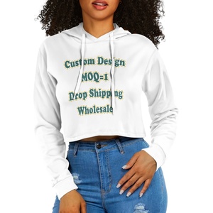 <span class=keywords><strong>Felpa</strong></span> con l'ombelico di alta qualità stampata su richiesta per donne <span class=keywords><strong>felpa</strong></span> Casual con cappuccio in tessuto hawaiano su misura - Product Image 5