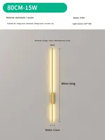 Applique murale LED moderne en aluminium, température de couleur réglable, intensité variable, pour jardin, escalier, couloir, villa, usage intérieur/extérieur