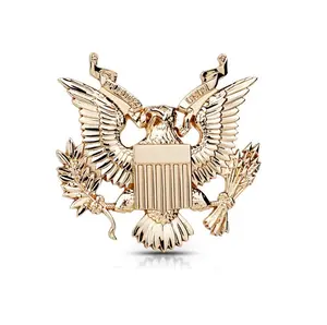 Emblema de metal para carro, emblema e adesivo de metal da águia americana