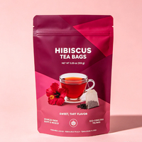 Thé de fleurs d'hibiscus roselle en sachets