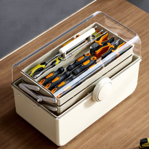 Caja de Almacenamiento Multiusos de 3 Niveles, en Oferta, de Plástico, para Manualidades, Organizador Plegable, Portátil, para Medicamentos y Herramientas - Product Image 4