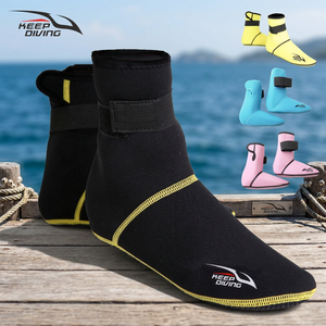Keep Diving Neoprene Unisex Dive <b>Socks</b> 5 Mm Thickness Side Opening Anti Slip Bottom for Snorkeling <b>Swimming</b> Beach Use DS-102 - Product Image 3