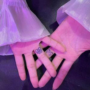 สติกเกอร์ติดนิ้วรูปนางเงือกผีเสื้อแบบกำหนดเองล่าสุดกระดาษปิดตัวแบบกึ่งถาวร - Product Image 2