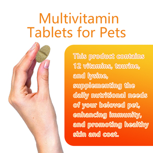 Multivitamin Organik Pendukung Imunitas Anjing & Kucing dengan Taurin & Lisin Bubuk & Tablet 12-in-1 Penyerapan Cepat - Product Image 5