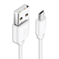 Cable de Carga Rápida Universal de 5V2A y 1m, USB a Micro USB, con Trenzado de Nailon, Garantía de 12 Meses para Dispositivos Android, Bancos de Energía y Teléfonos Inteligentes