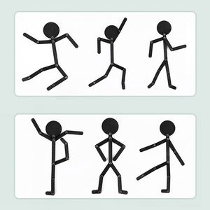 Cartes d'action, Figurines de sportifs en bois, Jeu de correspondance du corps humain, Jouets Montessori en bois - Product Image 4