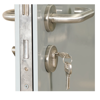 Porte ignifuge en acier affleurante de 120 minutes, porte double d'oscillation du feu en métal