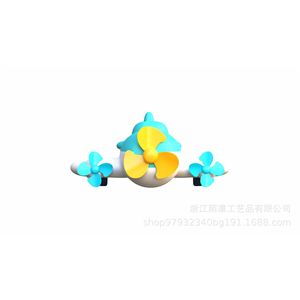 Jouet en plastique en forme d'avion de dessin animé mignon, portable, décoratif, cadeau pour les activités promotionnelles - Product Image 4