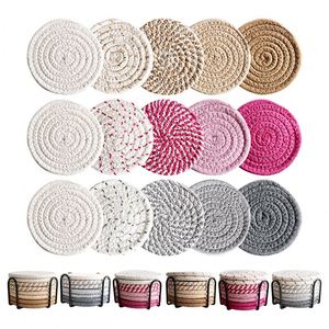 Factory Wholesale Nordic Fabric <b>Coaster</b> <b>Set</b> with Cup Holder and Heat Insulation Pad for Mug Support and Hair Labeling - Product Image 5