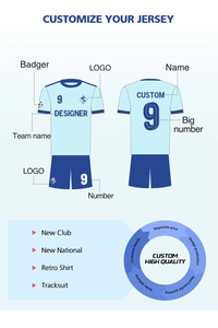 <span class=keywords><strong>Divise</strong></span> da <span class=keywords><strong>Calcio</strong></span> Personalizzate per la Squadra Thailandese Stagione Estiva 25/26 per Giocatori, Abbigliamento da <span class=keywords><strong>Calcio</strong></span>, Maglietta Sportiva - Product Image 5