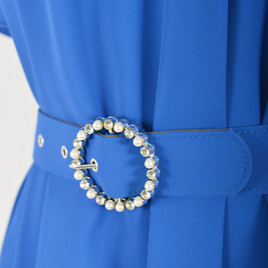 เดรสยาวสไตล์ลำลองสำหรับผู้หญิง ดีไซน์เก๋ไก๋ หวานละมุน สวยสง่า ทรงหลวม เอวเข้ารูป ผ้าสแปนเด็กซ์เรียบง่าย สวมใส่สบาย เหมาะกับ<span class=keywords><strong>การ</strong></span><span class=keywords><strong>แต่งตัว</strong></span>แนวสตรีท พร้อมเข็มขัด - Product Image 5