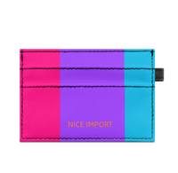 Aceflux Regenbogen Super Slim Doppelseitig Bedruckter Kartenhalter Tragbarer Kreditkartenhalter aus PU-Leder für Männer und Frauen