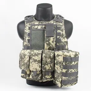 Outdoor Tactische Uitrusting Camouflage Beschermende Vest Verstelbaar Molle Tactisch Vest