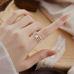 9 Wholesale 5*7mm Oval Cut Natural Stone <b>Adjustable</b> <b>Rings</b> Sterling <b>Silver</b> 925 Non Tarnish Casual Jewelry Wholesale - Product Image 2