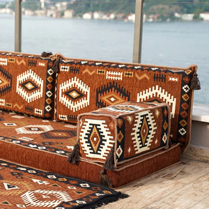 Brun traditionnel arabe Majlis sectionnel canapé ensemble haute qualité <span class=keywords><strong>marocain</strong></span> coussin dos Durable modulaire <span class=keywords><strong>salon</strong></span> meubles - Product Image 5