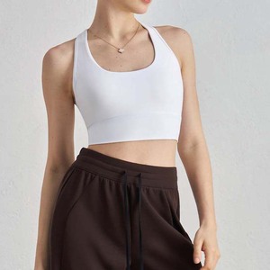 Sujetador Deportivo YIYI con Cuello en U y Espalda Cruzada, de Alta Sujeción, Antichoque, Transpirable, con Relleno No Extraíble, <span class=keywords><strong>para</strong></span> Mujer - Product Image 4