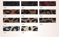 Cuir artificiel PU imprimé léopard rétro américain, résistant à l'abrasion, pour sacs, bagages et sacs de rangement J8125
