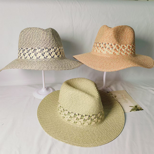 Custom Logo Panama <b>Hat</b> Unisex Toquilla <b>Straw</b> Beach Sun Protection Wide Brim Hand Embroidery Adult Summer <b>Hat</b> - Product Image 6