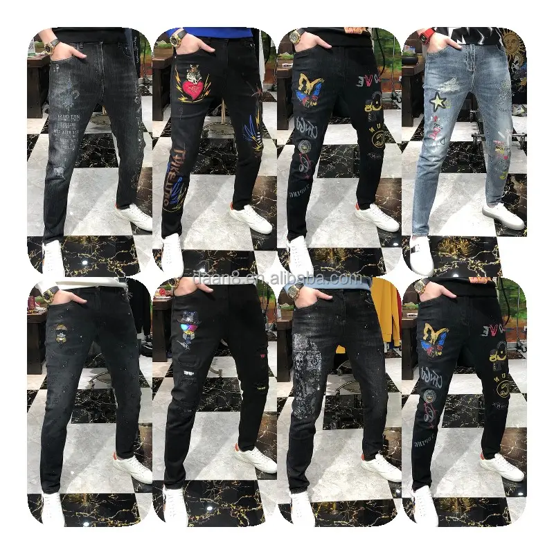 Chinese professional pants manufacturer Chinese professional manufacturer Casual Turkish men's jeans men wholesale