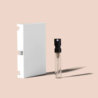 Porte-cartes de marque privée 2 ml 3 ml pour flacons d'échantillons de parfum, flacons pulvérisateurs, cartes en papier