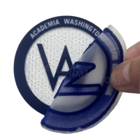 Patch thermocollant personnalisé en flocage 3D pour fond tatami, avec logo d'équipe de football, pour maillots et casquettes de football