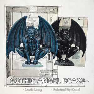 Adornos de Resina de Estilo Gótico con Figuras de Ángel y Demonio BCA29 para Decoración de Jardín o Hogar, Estatua de Ángel - Product Image 3