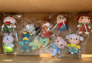 Drea กระเป๋าถักโครเชต์รูปสัตว์ทำด้วยมือขนาดเล็ก<span class=keywords><strong>พวง</strong></span><span class=keywords><strong>กุญแจ</strong></span>สำหรับเด็ก - Product Image 2